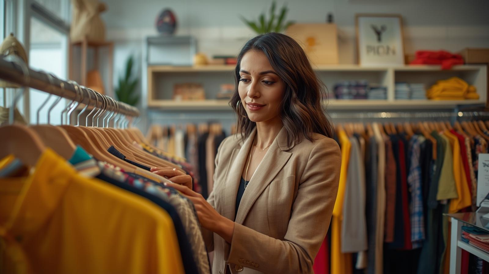 Woman Shopping for clothes
